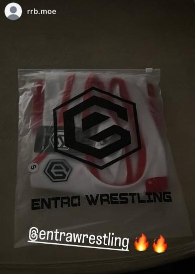 Sealed red Entra-branded package